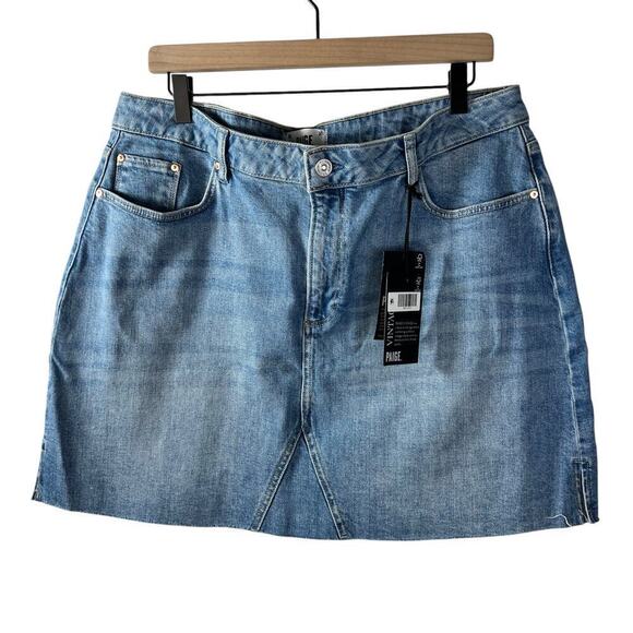 New Women’s Paige Jessie Skirt In Cynthia Distressed Size 34 - Picture 2 of 12